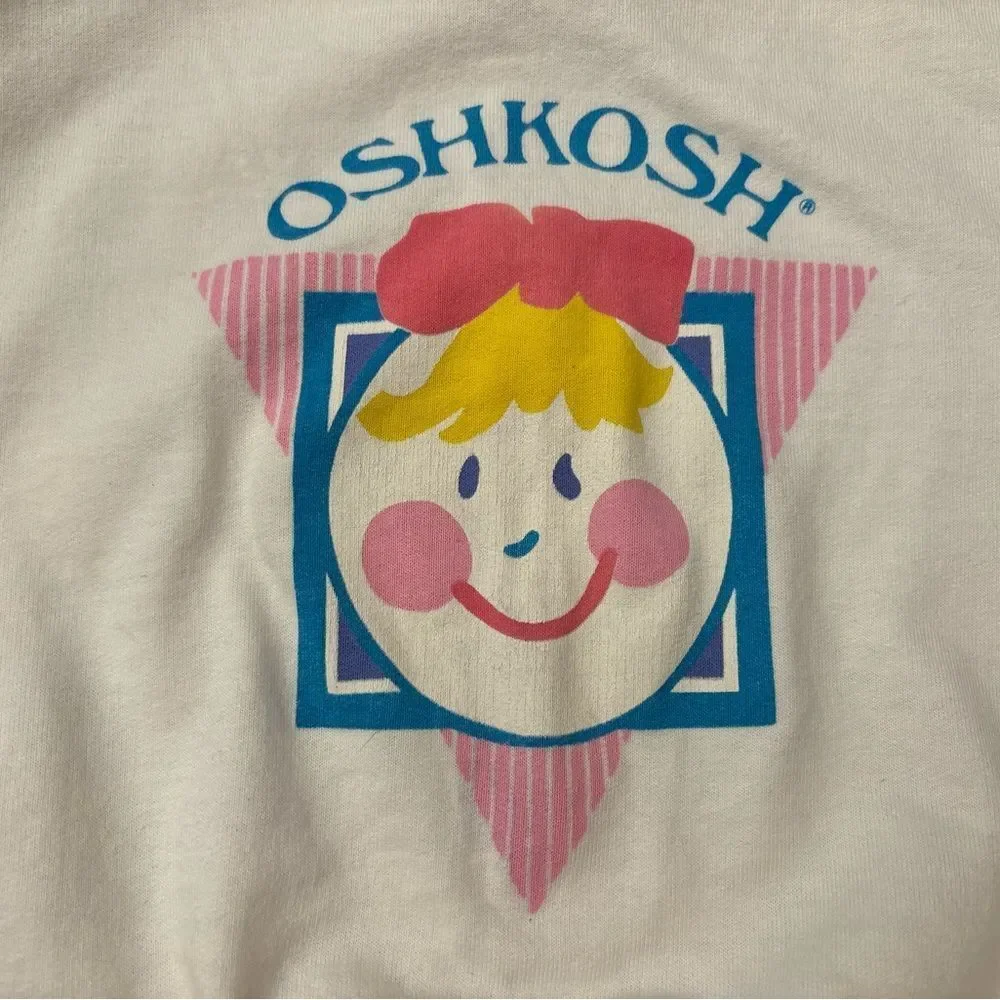 Osh Kosh B’Gosh vintage white crewneck sweatshirt.